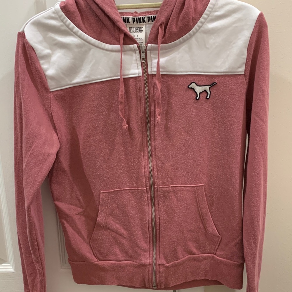 VS Pink- Nude Pink Zip Up